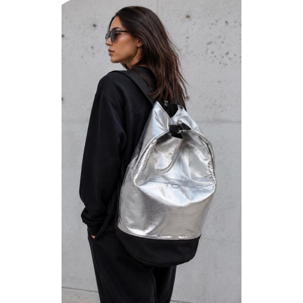 Paco Rabanne Invictus 48 Hour Silver Travel Buckle Closure Backpack